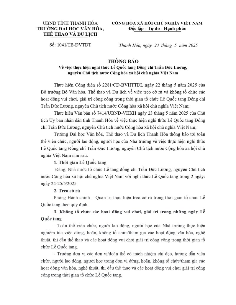 THÔNG BÁO Về việc thực hiện nghi thức Lễ Quốc tang Đồng chí Trần Đức Lương, nguyên Chủ tịch nước Cộng hòa xã hội chủ nghĩa Việt Nam (1)_page-0001.jpg
