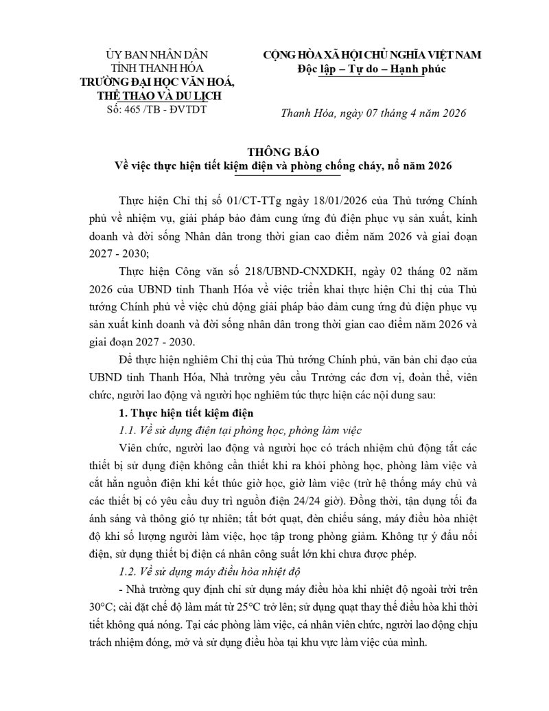 Th&ocirc;ng b&aacute;o về việc thực hiện tiết kiệm điện v&agrave; ph&ograve;ng chống ch&aacute;y, nổ năm 2026 (1)_page-0001.jpg